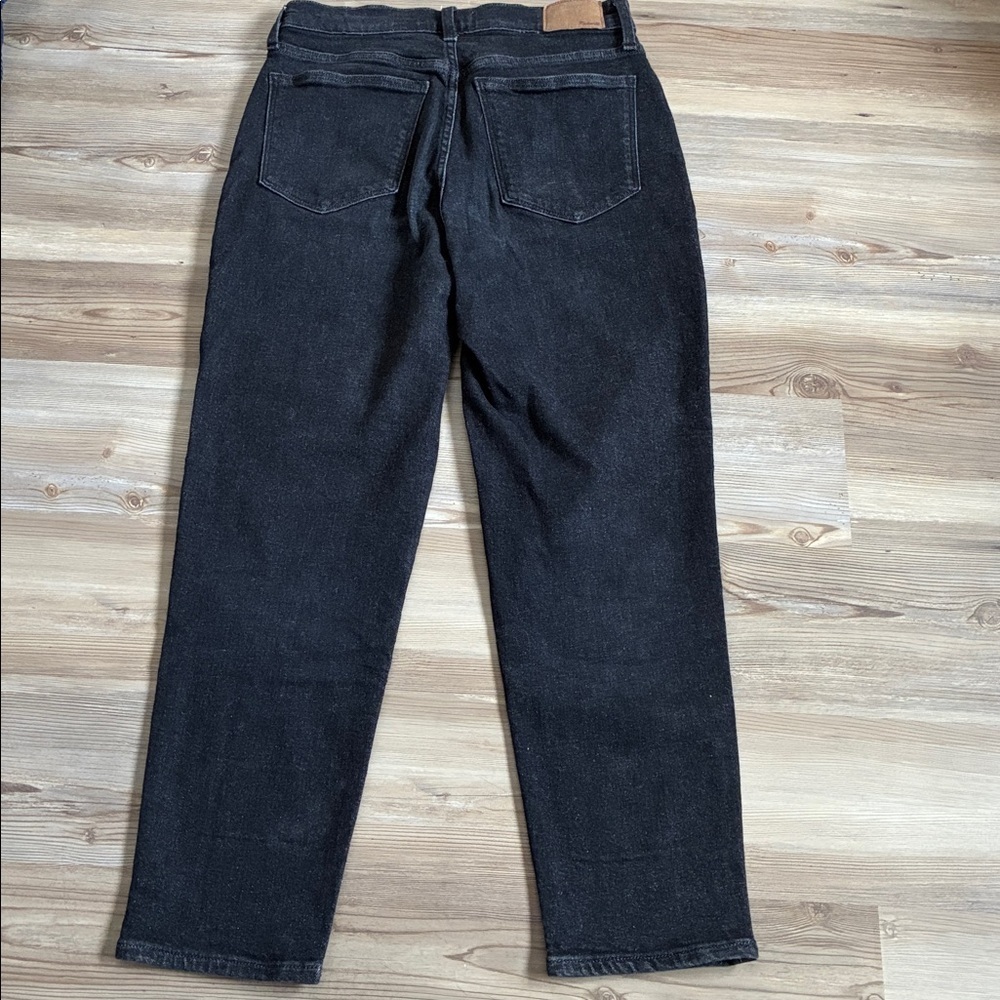 Madewell The Mom Jean Black Stretch denim Women’s Size 28 Straight tapered leg - Picture 11 of 13